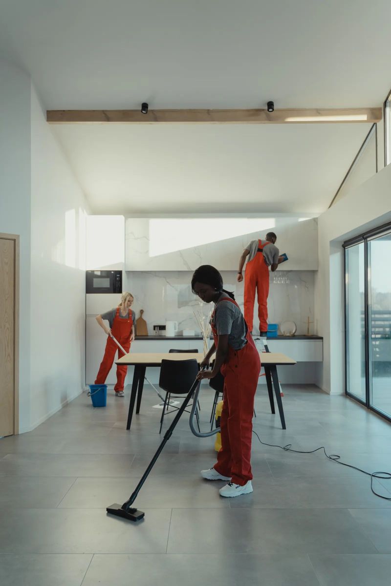 A freshly cleaned modern home